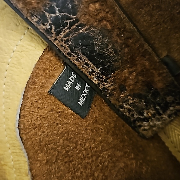 Grizzly Leather Snip Toe Cowboy Boot Ladies 9 1/2 - Picture 10 of 11